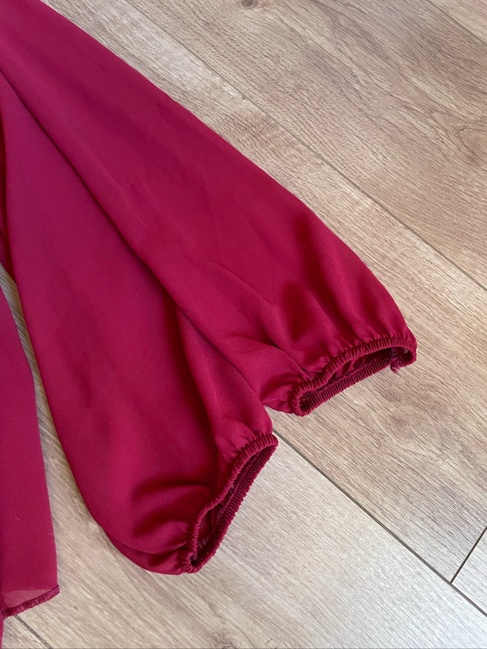 Blusa manga larga tecido fluido – photo 6